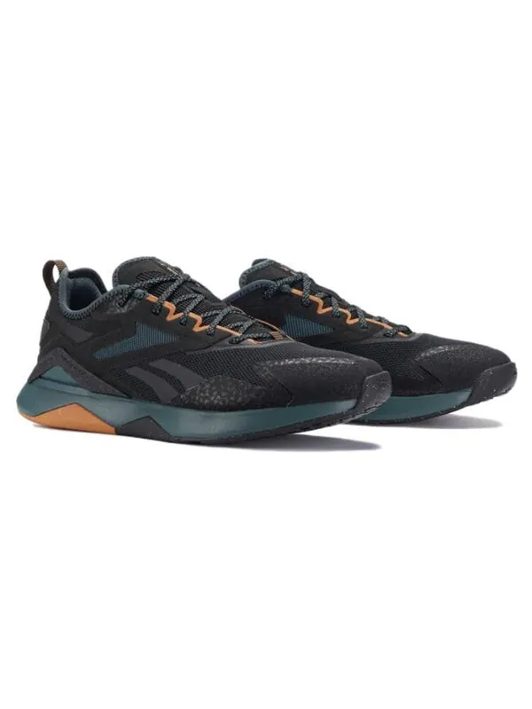 Кроссовки nanoflex adventure tr 2 'black hoops blue' Reebok — изображение 2 из 4, черный/синий/коричневый