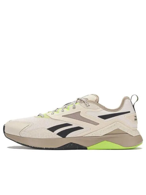 Кроссовки nanoflex adventure tr 2.0 'stucco boulder beige' Reebok — изображение 1 из 4, бежевый/черный