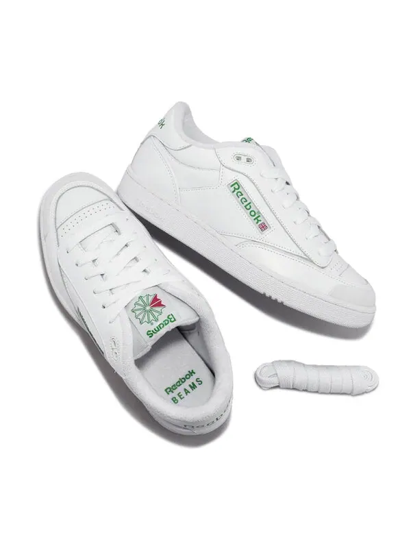 Кроссовки club c bulc x beams 'white green' Reebok — изображение 4 из 4, белый/зеленый/белый