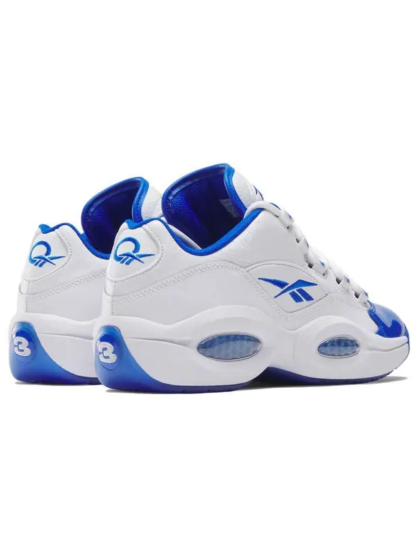 Кроссовки question low 'white electric cobalt' Reebok — изображение 4 из 4, белый//черный