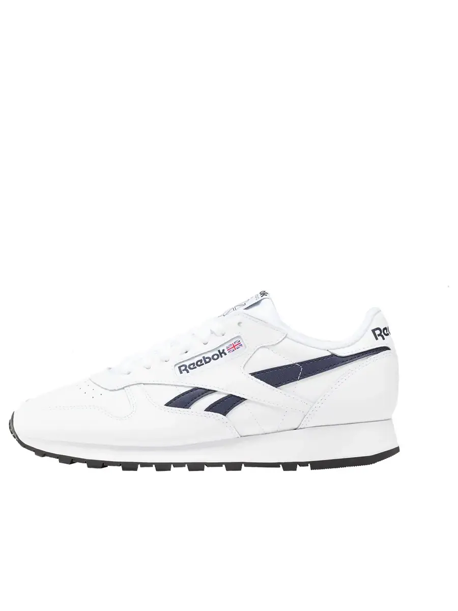 Кроссовки Reebok Classic Leather 'White Vector Navy' — изображение 1 из 2, белый