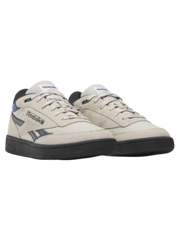 Кроссовки club c mid ii revenge vintage 'cream blue' Reebok — изображение 3 из 4, кремовый/синий/черный