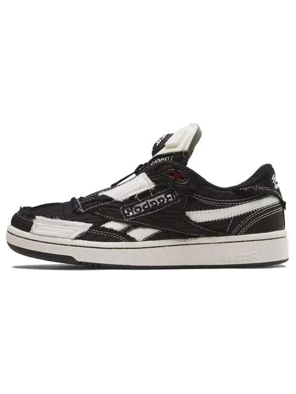 Кроссовки market x club c 85 pump 'black chalk' Reebok — изображение 2 из 2, черный//красный