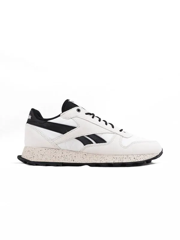 Кроссовки classic leather 'winterized - white pure grey' Reebok — изображение 2 из 4, белый/черный