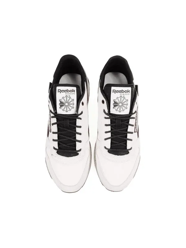 Кроссовки classic leather 'winterized - white pure grey' Reebok — изображение 3 из 4, белый/черный