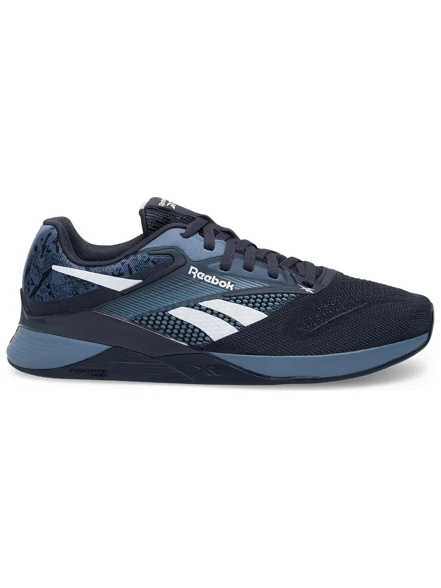 Кроссовки Reebok Nano X4 Sneakers 'Blue Black' — изображение 2 из 5, синий