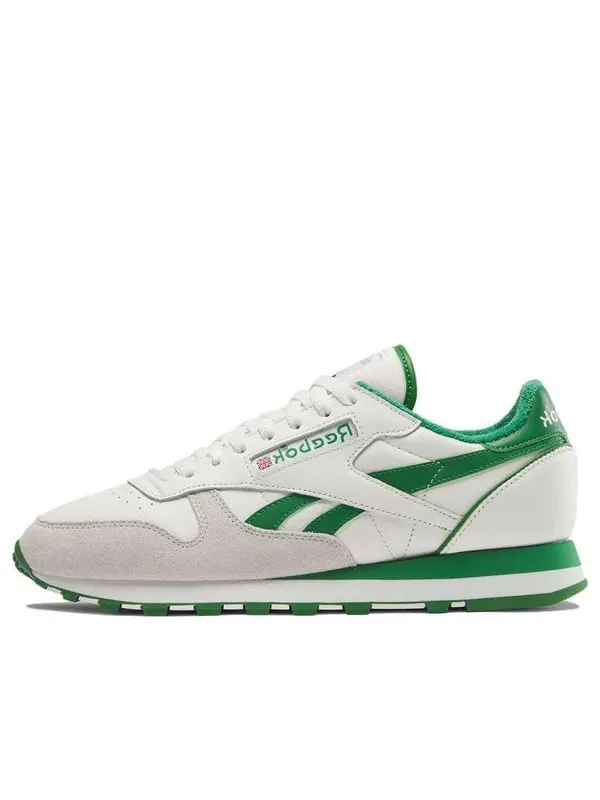 Кроссовки classic leather 1983 vintage 'chalk glen green' Reebok — изображение 1 из 4, белый/зеленый