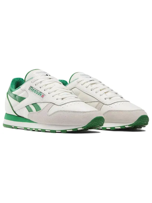 Кроссовки classic leather 1983 vintage 'chalk glen green' Reebok — изображение 3 из 4, белый/зеленый