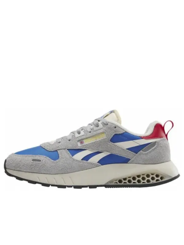 Кроссовки classic leather hexalite 'grey' Reebok — изображение 1 из 4, серый/синий