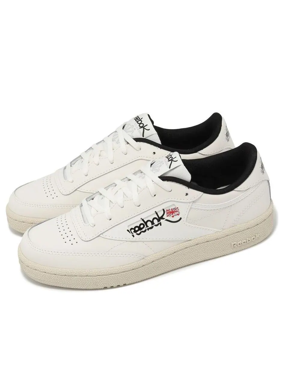 Кроссовки Reebok Club C 85 'Белый черный' — изображение 2 из 6, белый/черный