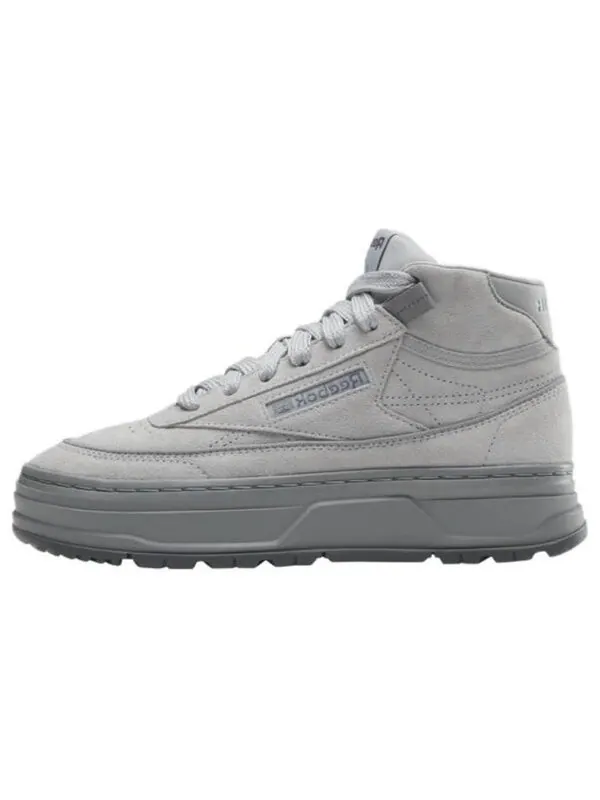 Кроссовки club c geo mid 'pure grey' Reebok — изображение 2 из 4, серый/серый/серый