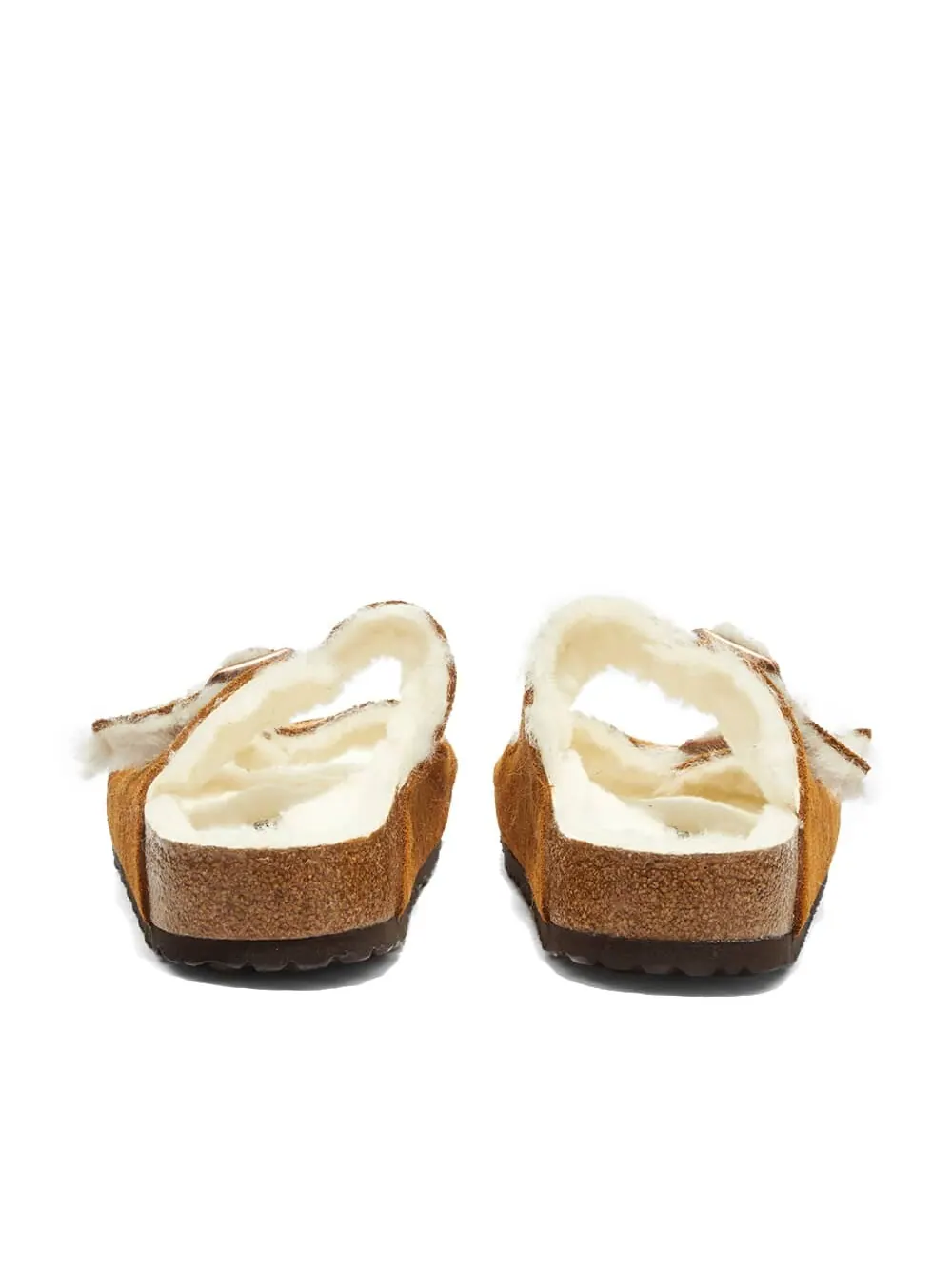 Сандалии Birkenstock Arizona Shearling Suede Leather — изображение 3 из 5, коричневый