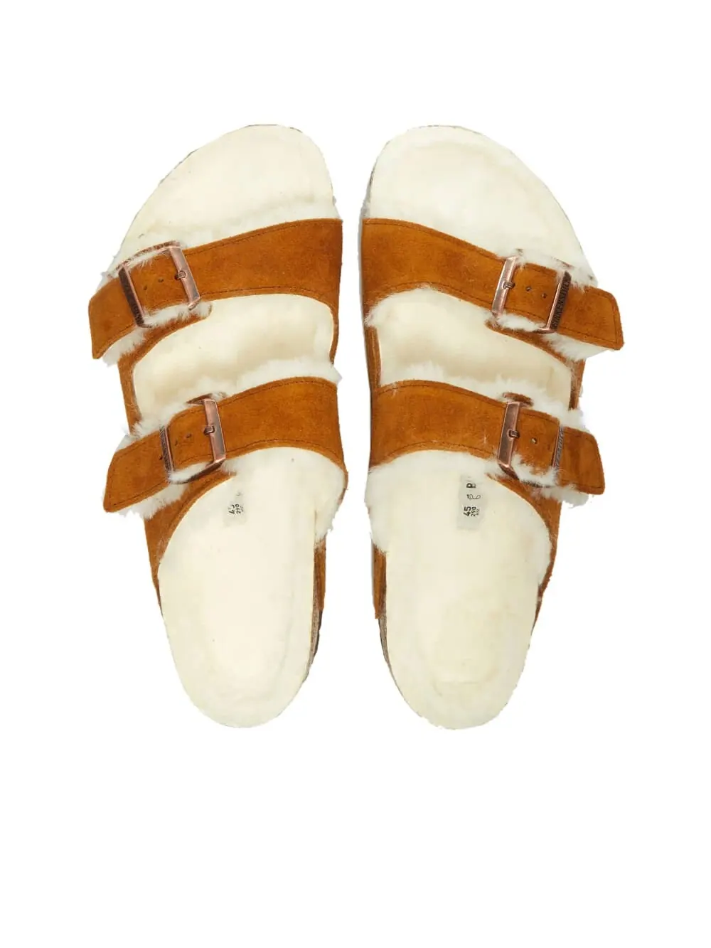 Сандалии Birkenstock Arizona Shearling Suede Leather — изображение 5 из 5, коричневый