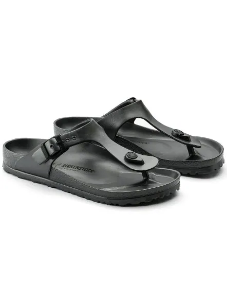 Тапочки gizeh essentials eva metallic sandals 'anthracite' Birkenstock — изображение 2 из 4, серый