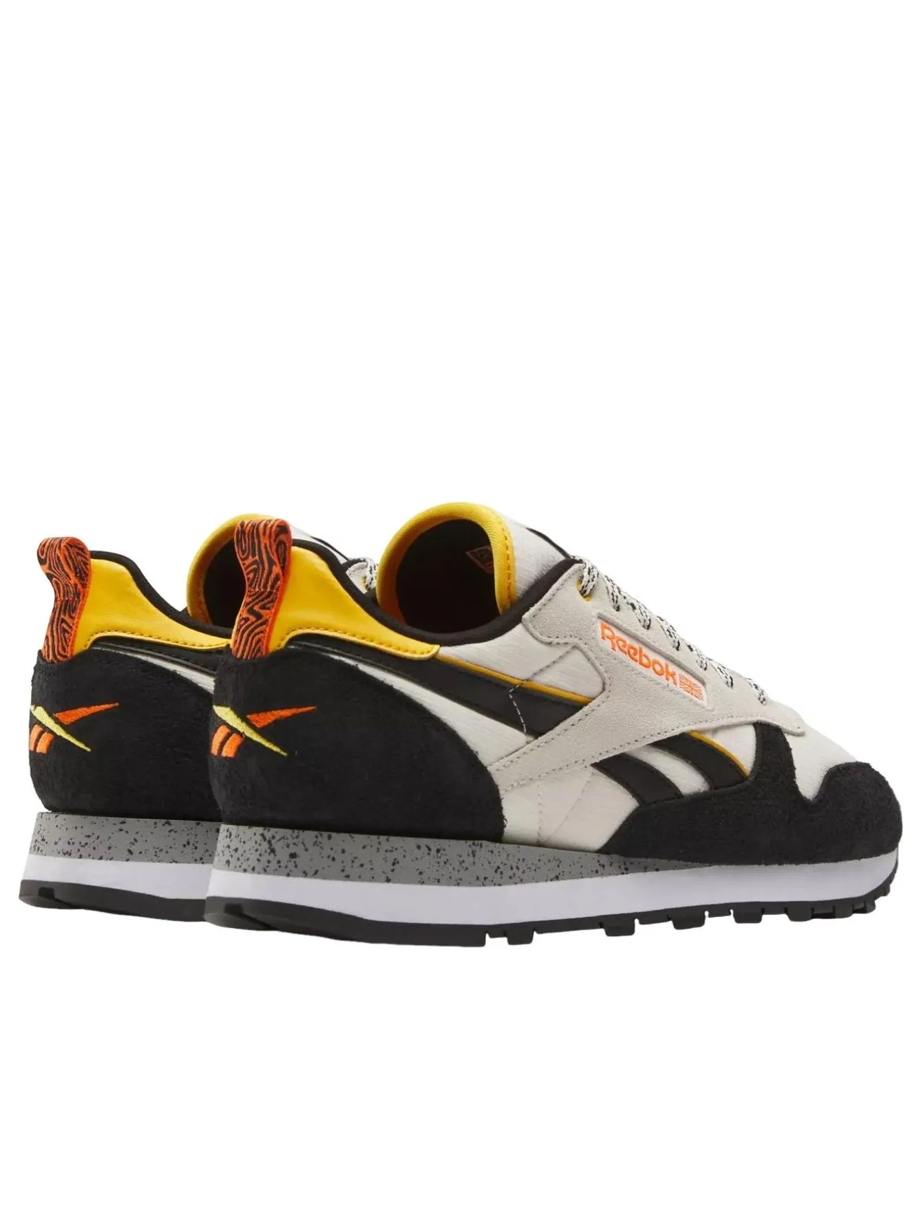 Кроссовки Reebok Classic Leather 'Outdoor Vibes Pack - Alabaster Black' — изображение 3 из 6, черный/золотистый