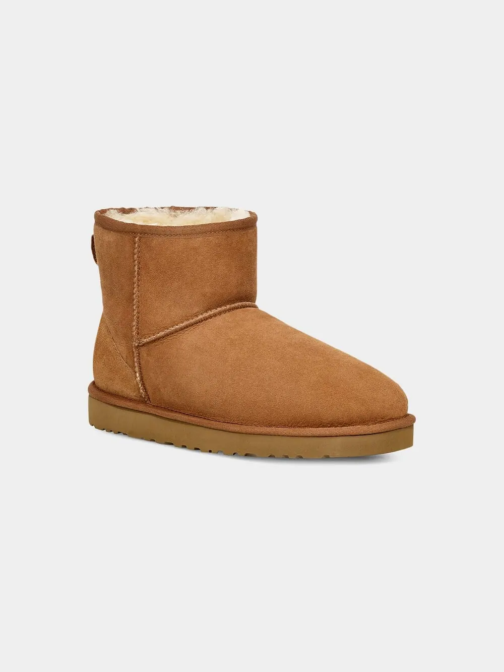 Мужские низкие ботинки UGG из овчины, каштановые — изображение 2 из 4, орех