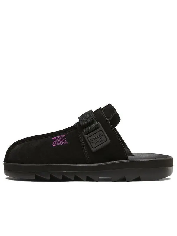Тапочки x needles beatnik slides 'black' Reebok