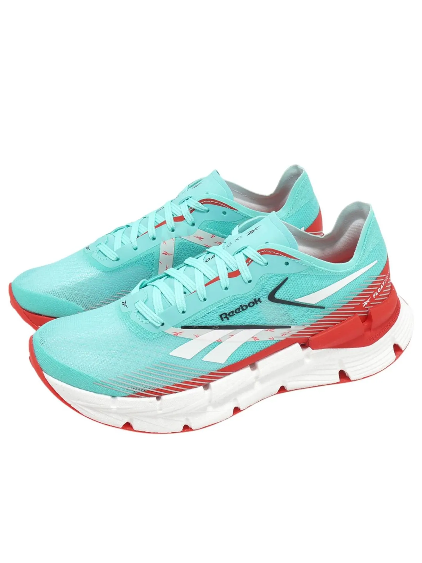 Reebok FloatiZig X1 'Aqua' — изображение 2 из 6, голубой/красный