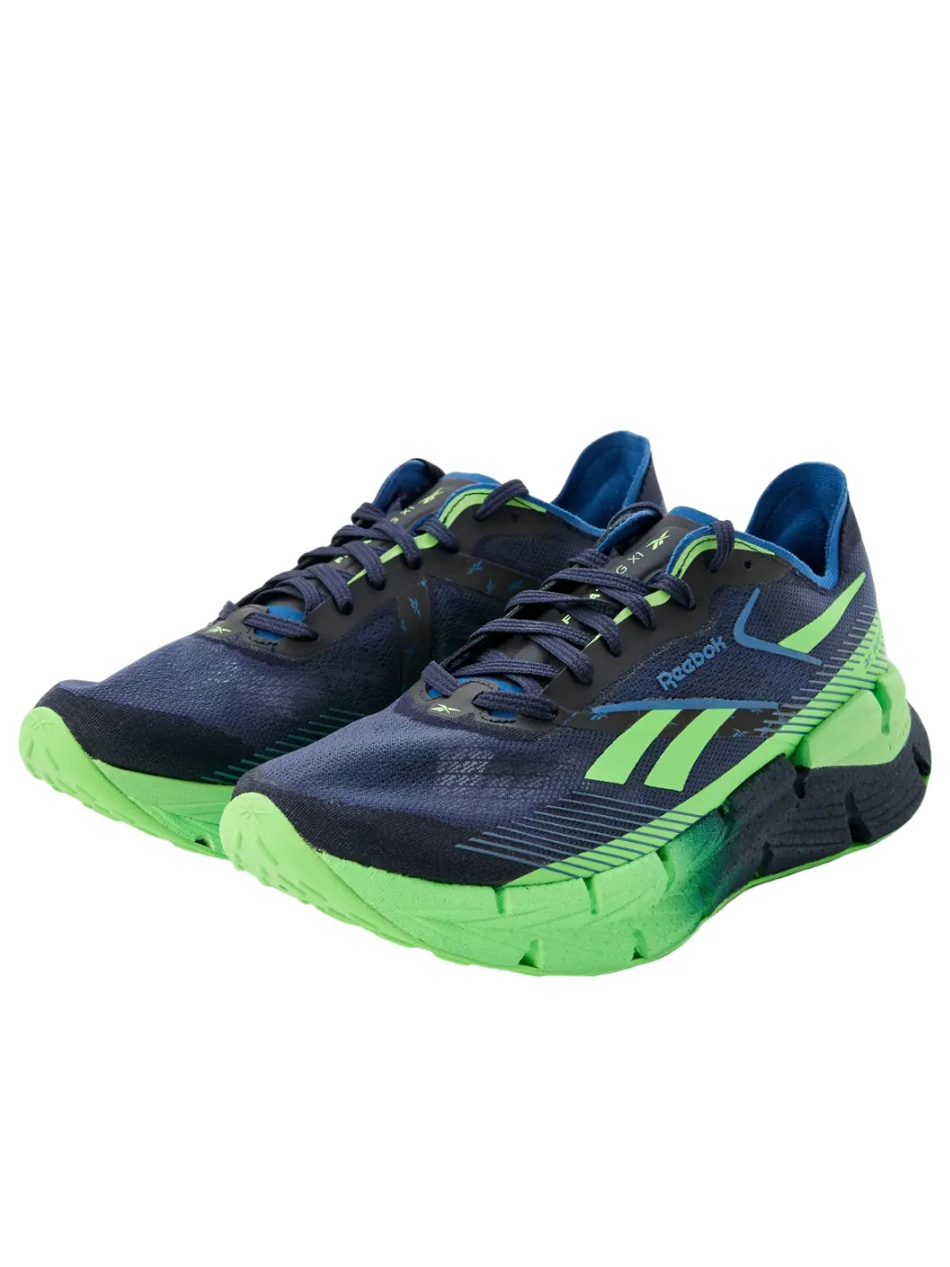 Reebok FloatZig X1 'Twilight Blue Solar Lime' — изображение 2 из 5, темно-синий/неоновый