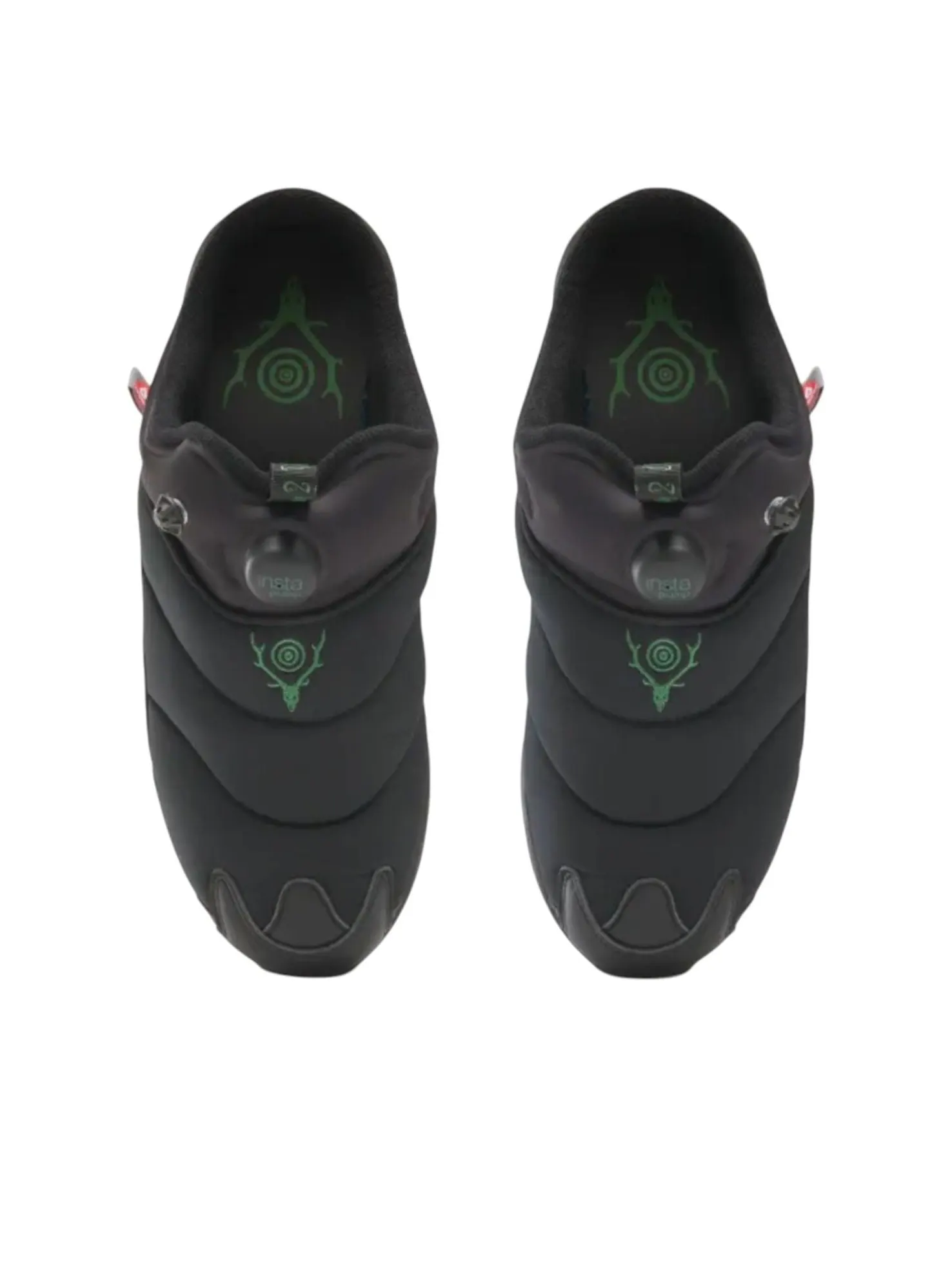 Reebok x SOUTH2 WEST8 IPF Mule 'Black Green' — изображение 4 из 5, черный/зеленый