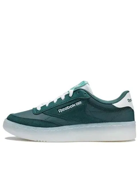 Кроссовки Reebok Club C 85W 'Зелено-белые' — изображение 1 из 5, зеленый/белый