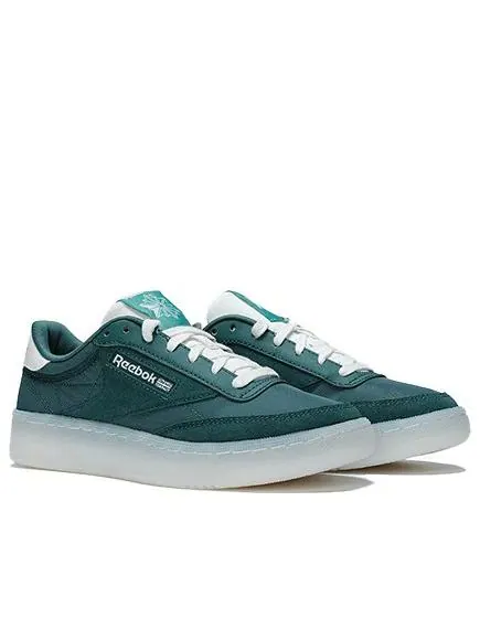 Кроссовки Reebok Club C 85W 'Зелено-белые' — изображение 3 из 5, зеленый/белый
