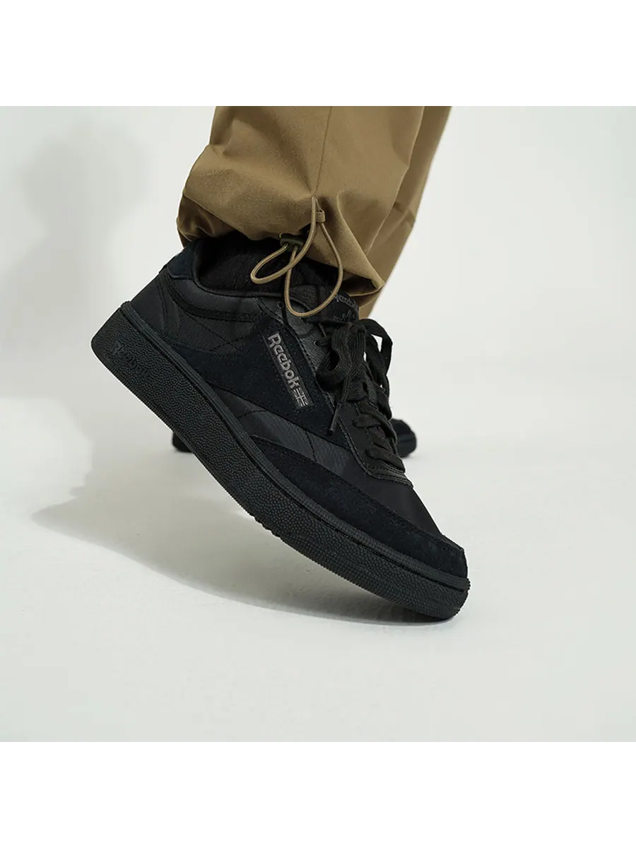 Кроссовки Reebok Club C 85 'Black' — изображение 4 из 6, черный
