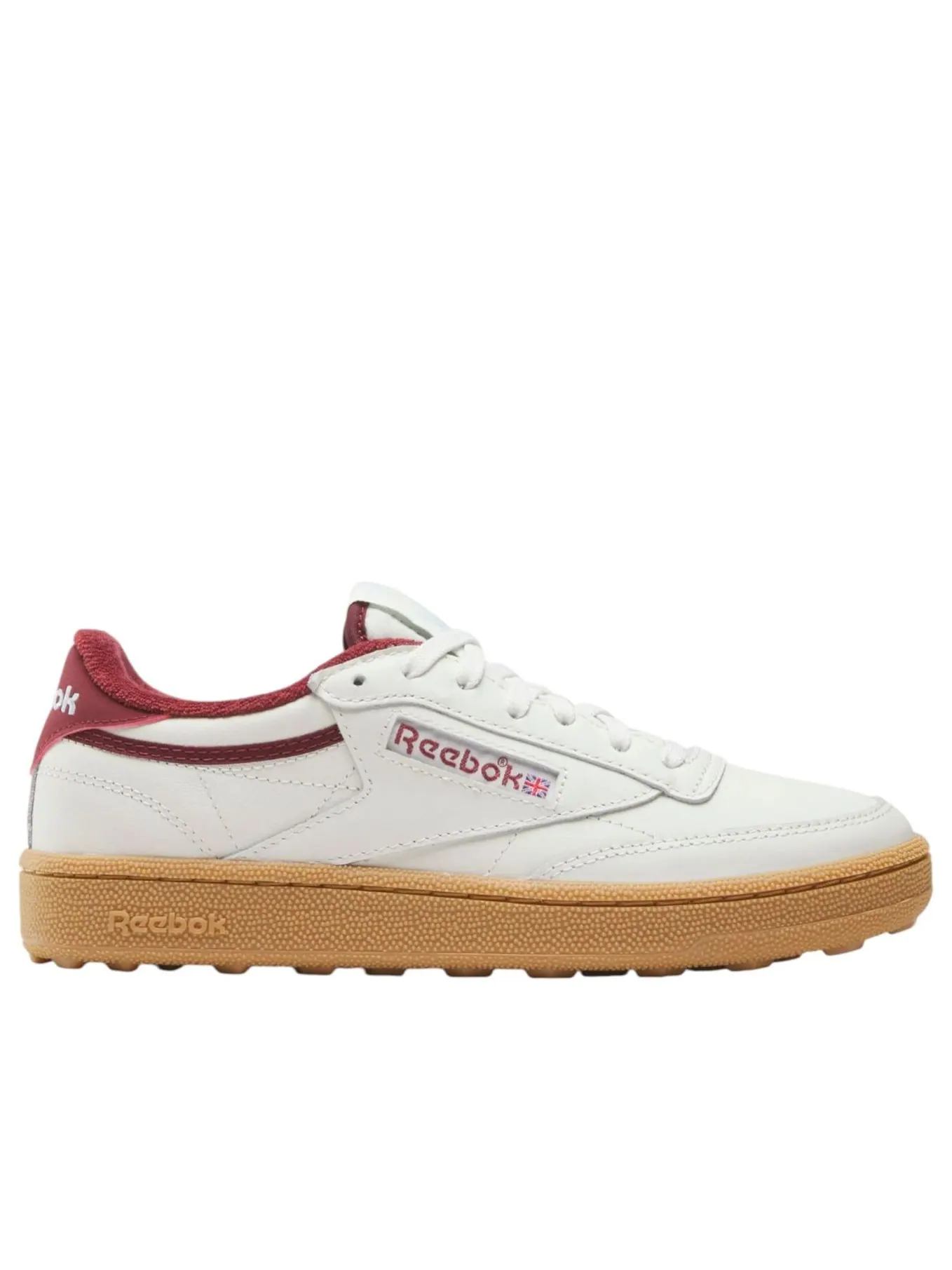 Кроссовки (WMNS) Reebok Club C Golf 'White Burgundy Gum' — изображение 2 из 6, белый