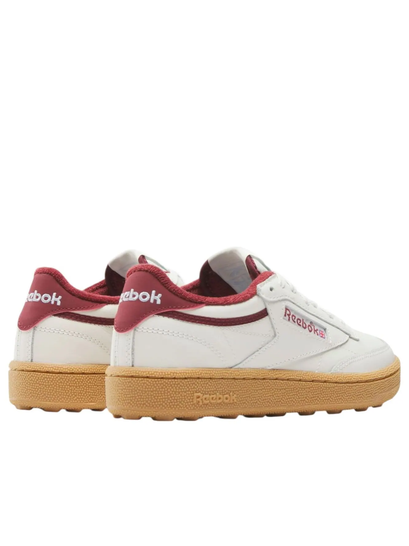 Кроссовки (WMNS) Reebok Club C Golf 'White Burgundy Gum' — изображение 3 из 6, белый