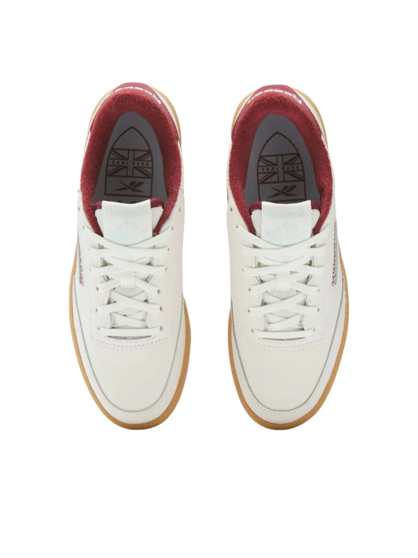Кроссовки (WMNS) Reebok Club C Golf 'White Burgundy Gum' — изображение 4 из 6, белый