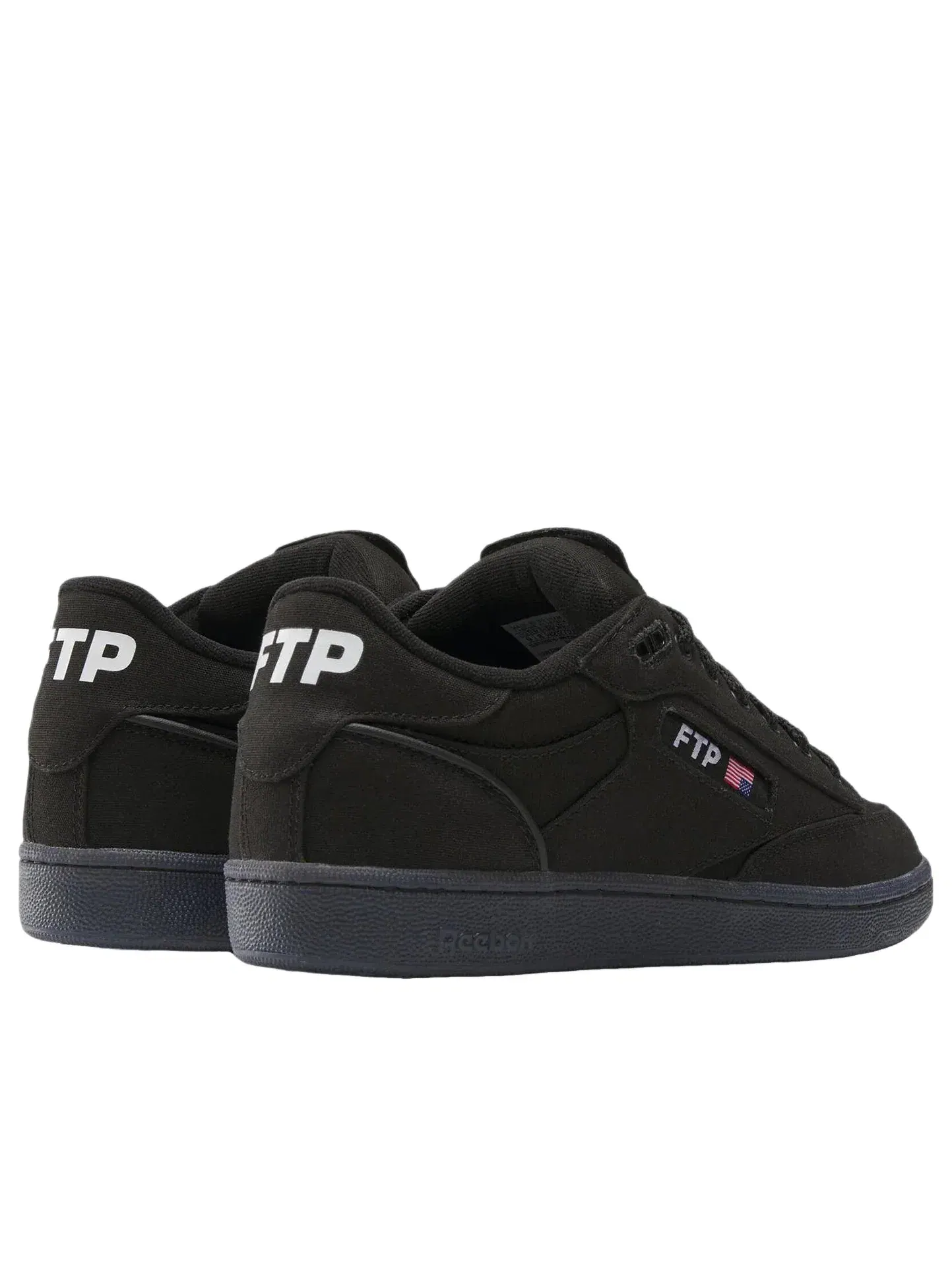 Мужские кроссовки с кожаным верхом Club C FTP Reebok — изображение 3 из 5, черный