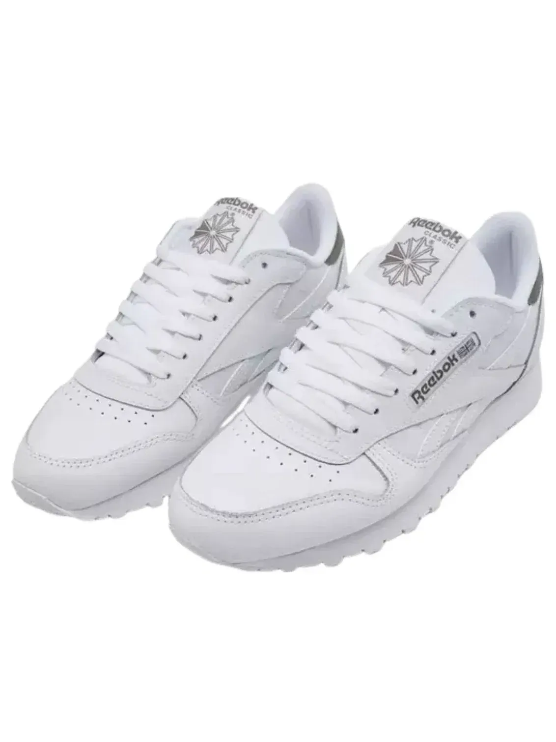Кроссовки Reebok Classic Leather 'White Gritty Grey' 100242398 — изображение 2 из 5, белый
