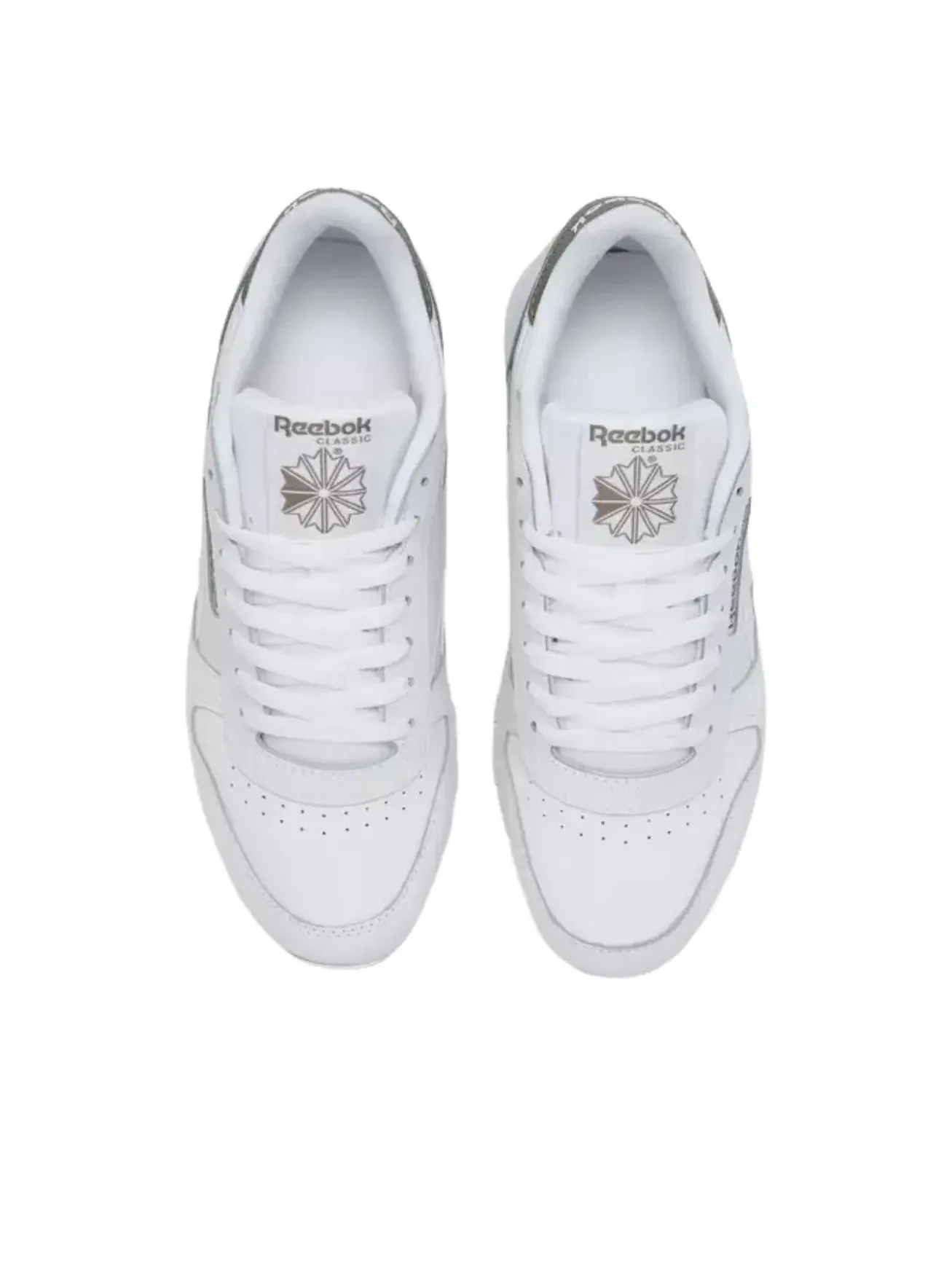 Кроссовки Reebok Classic Leather 'White Gritty Grey' 100242398 — изображение 4 из 5, белый
