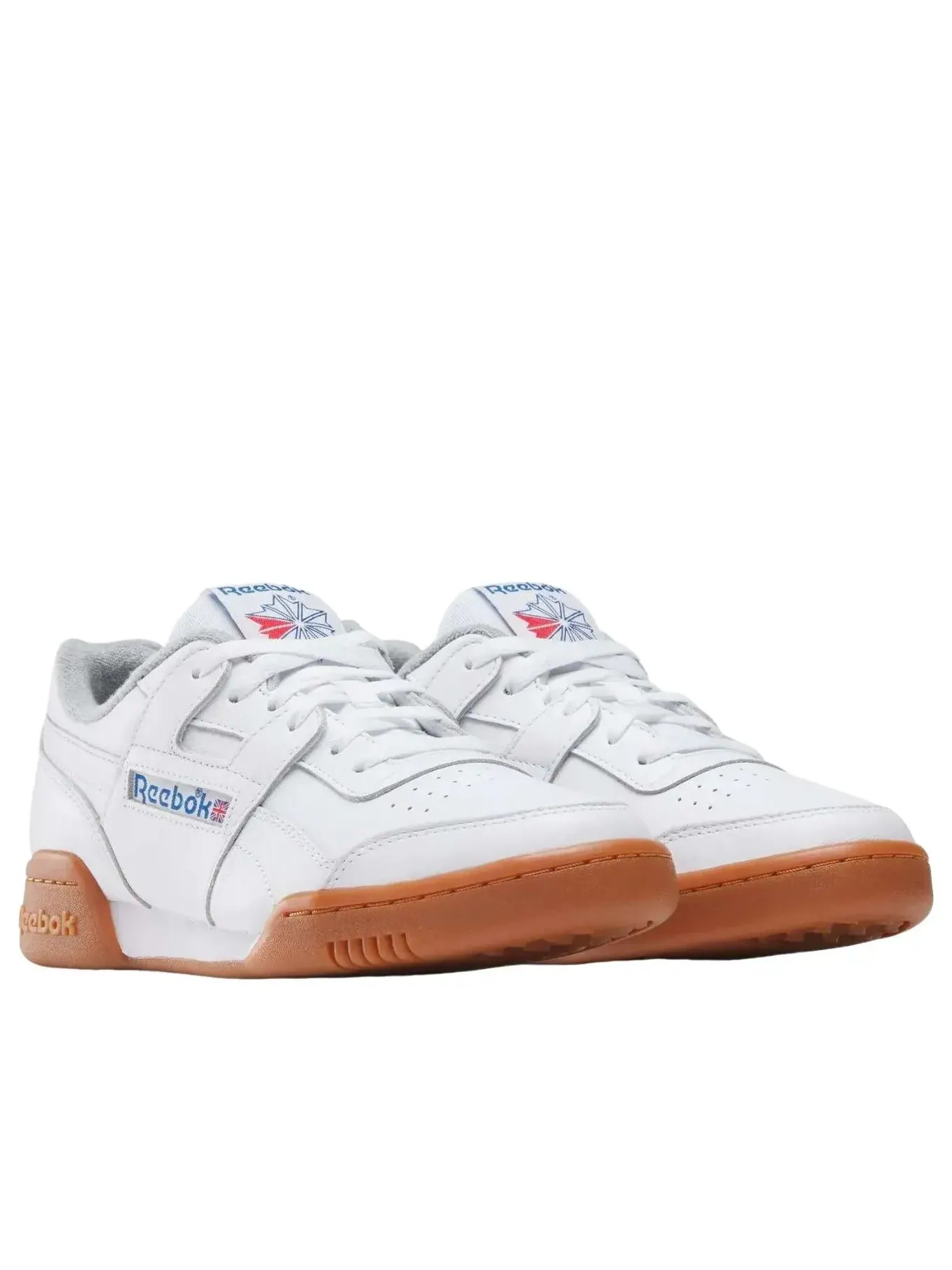 Кроссовки (WMNS) Reebok Workout Plus 'White Vector Blue' — изображение 2 из 6, белый