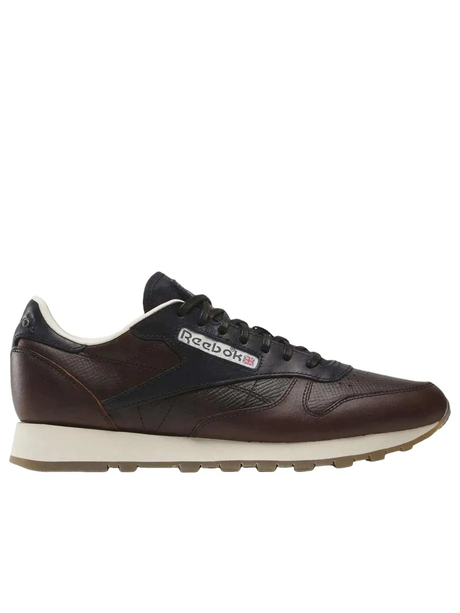 Мужские кроссовки с кожаным верхом Classic Leather Reebok — изображение 2 из 7, коричневый