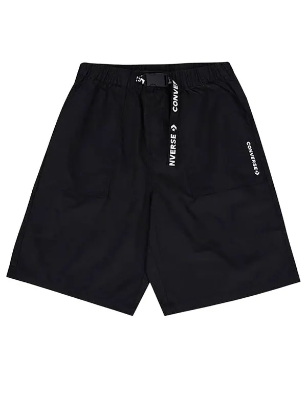 Кроссовки classic mid woven short 'black' Converse — изображение 1 из 1, черный/белый