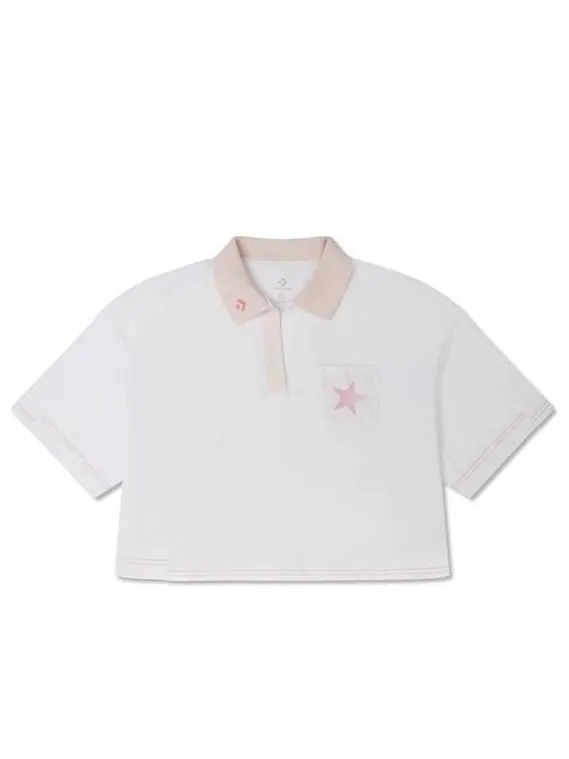 Кроссовки pack polo 'white' Converse — изображение 1 из 1, белый/розовый