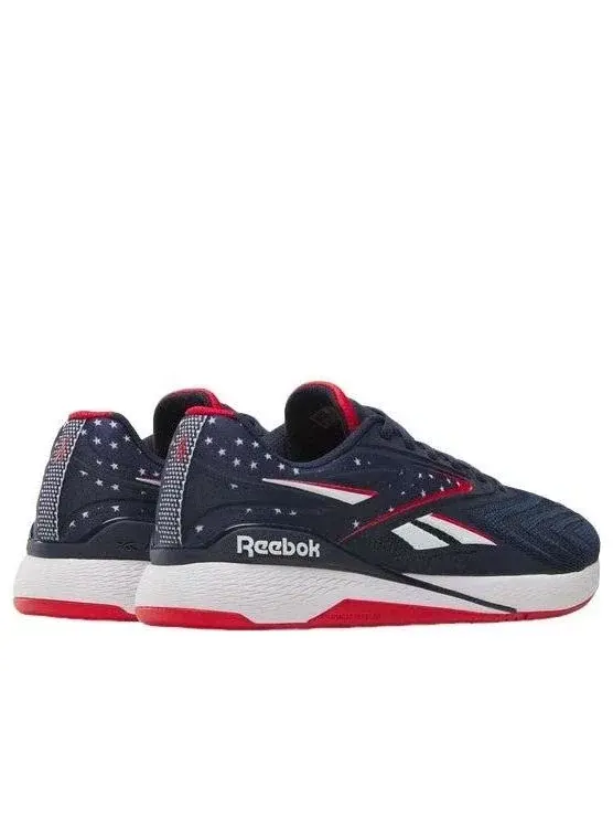 Мужские кроссовки для тренировок с высоким верхом Nano X5 Edge Vector Navy White Red Reebok — изображение 4 из 7, синий