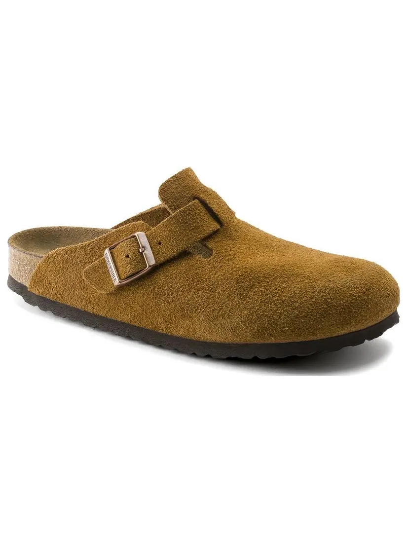 Мюли Birkenstock Boston Soft Footbed Suede Leather унисекс — изображение 2 из 4, коричневый