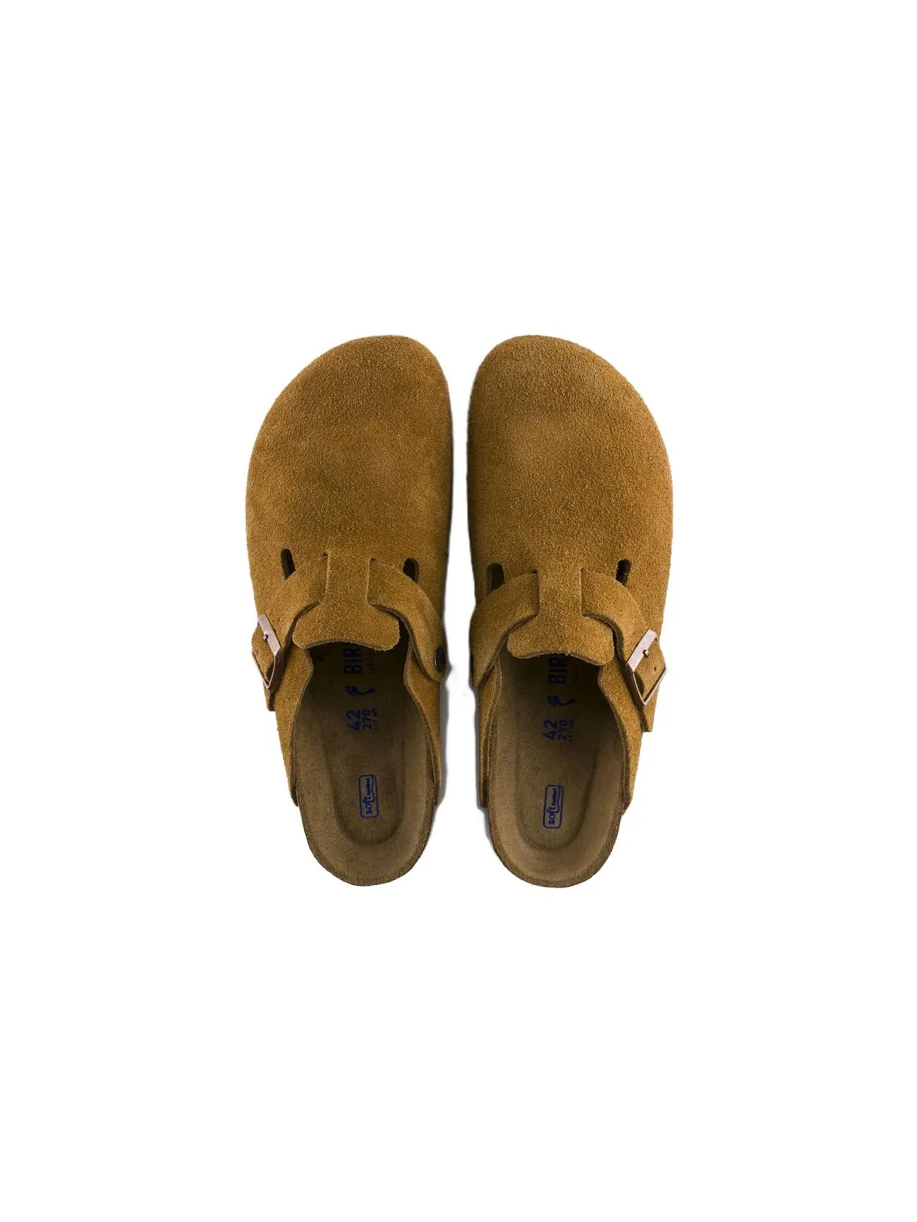 Мюли Birkenstock Boston Soft Footbed Suede Leather унисекс — изображение 3 из 4, коричневый