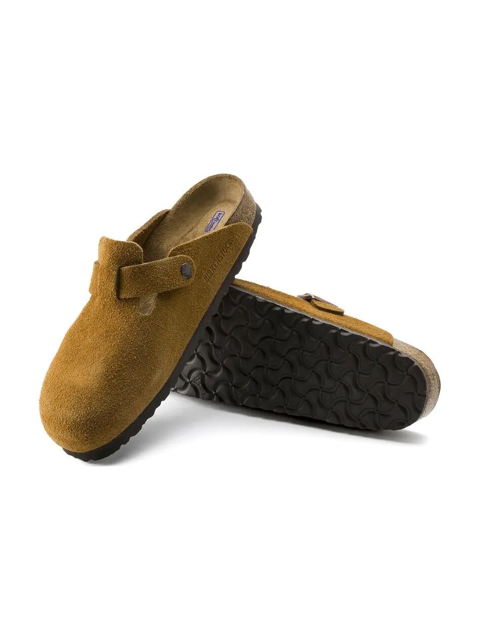 Мюли Birkenstock Boston Soft Footbed Suede Leather унисекс — изображение 4 из 4, коричневый