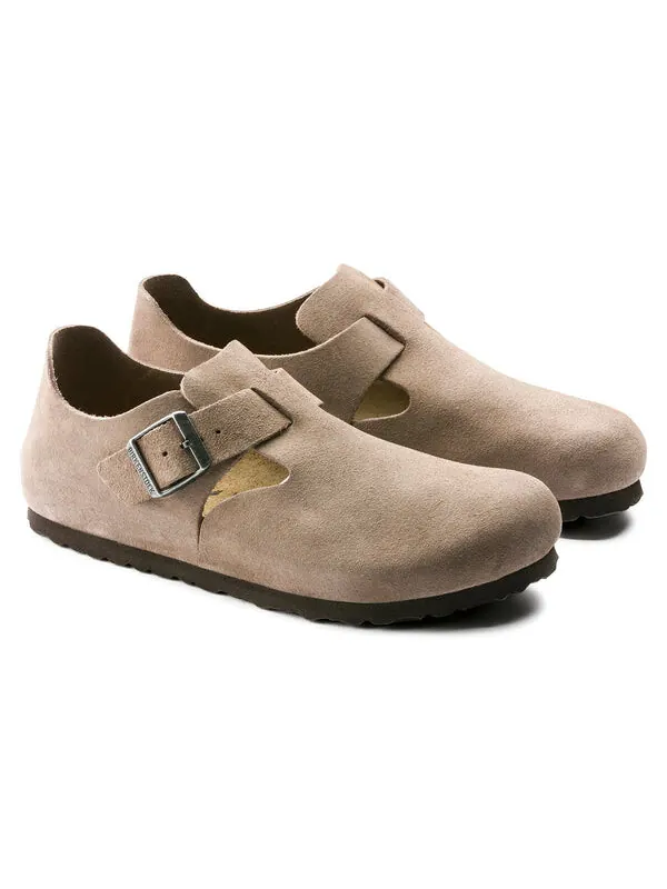 Кроссовки london suede leather narrow fit shoes 'taupe' Birkenstock — изображение 2 из 4, бежевый