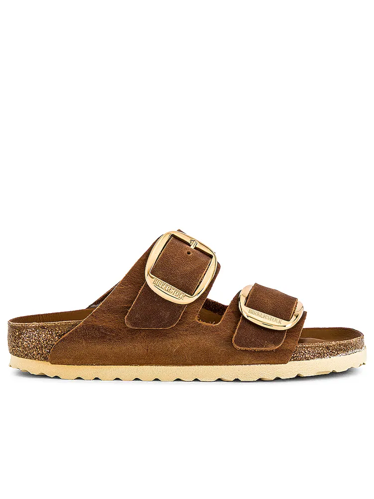(WMNS) Birkenstock Arizona Big Buckle 'Oiled Leather Cognac' — изображение 5 из 5, коричневый