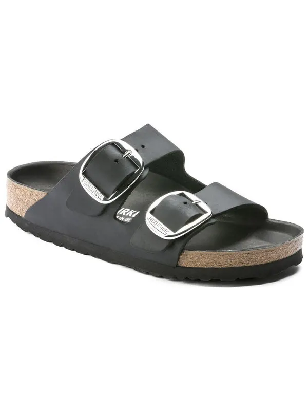 Тапочки arizona big buckle sandals 'black' Birkenstock — изображение 2 из 4, черный