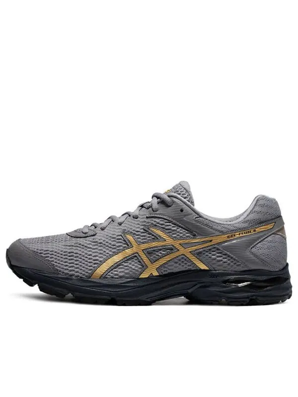 Кроссовки гель флюс 4 золотой Asics — изображение 1 из 4, серый/золотистый