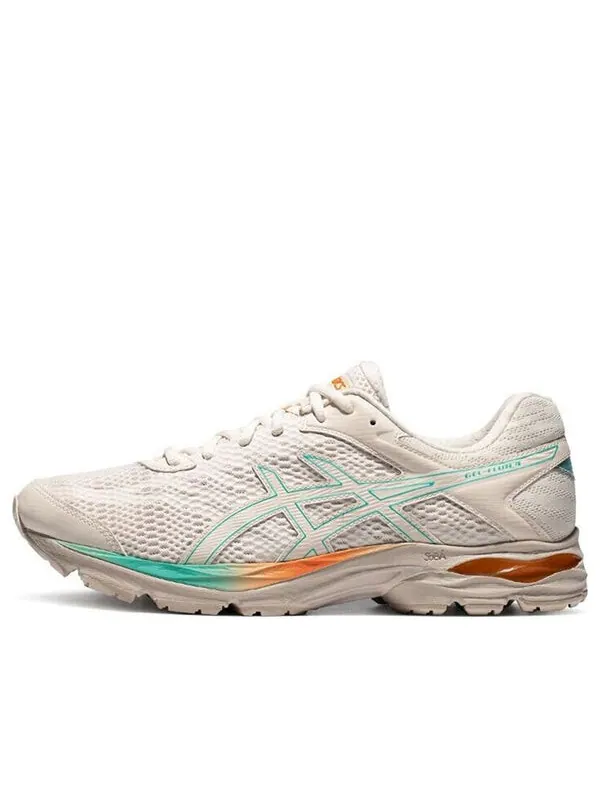 Кроссовки гель флюс 4 зеленый Asics — изображение 1 из 4, белый/зеленый