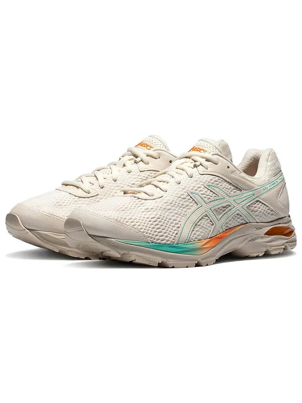 Кроссовки гель флюс 4 зеленый Asics — изображение 2 из 4, белый/зеленый