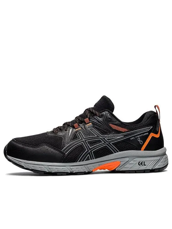 Кроссовки гель венчур 8 wp Asics — изображение 1 из 4, черный/серый/оранжевый