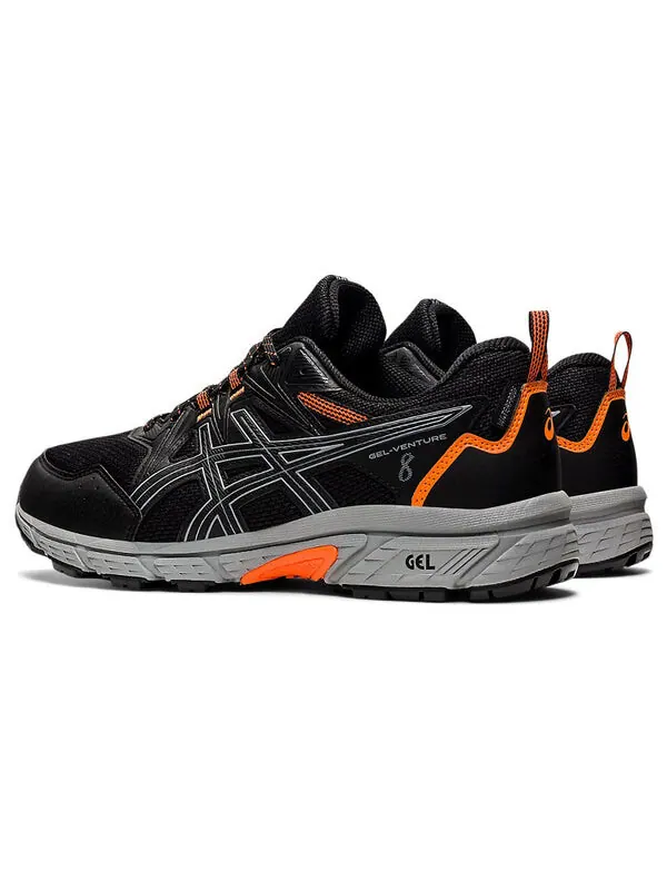 Кроссовки гель венчур 8 wp Asics — изображение 4 из 4, черный/серый/оранжевый