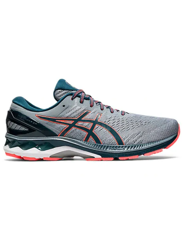 Кроссовки гелевые kayano 27 2e широкие Asics — изображение 2 из 4, серый/синий/оранжевый